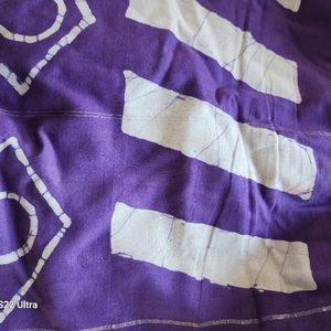 Handwoven and batik dyed sari 7 yards of 48" X 252" New